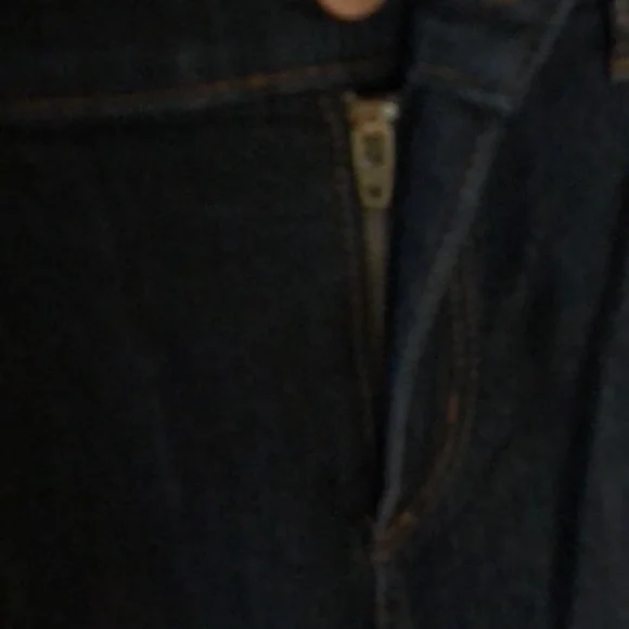 Loft Dark Wash Modern Straight Jeans - Picture 4 of 8